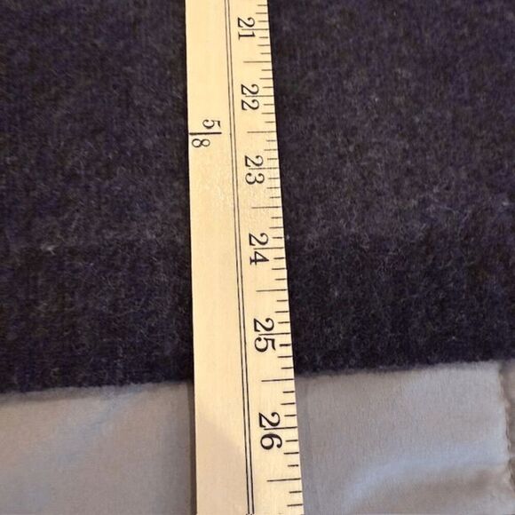 C By Bloomingdale's Dip Dyed Brushed Cashmere Sweater Blue White Black Medium - Picture 7 of 9